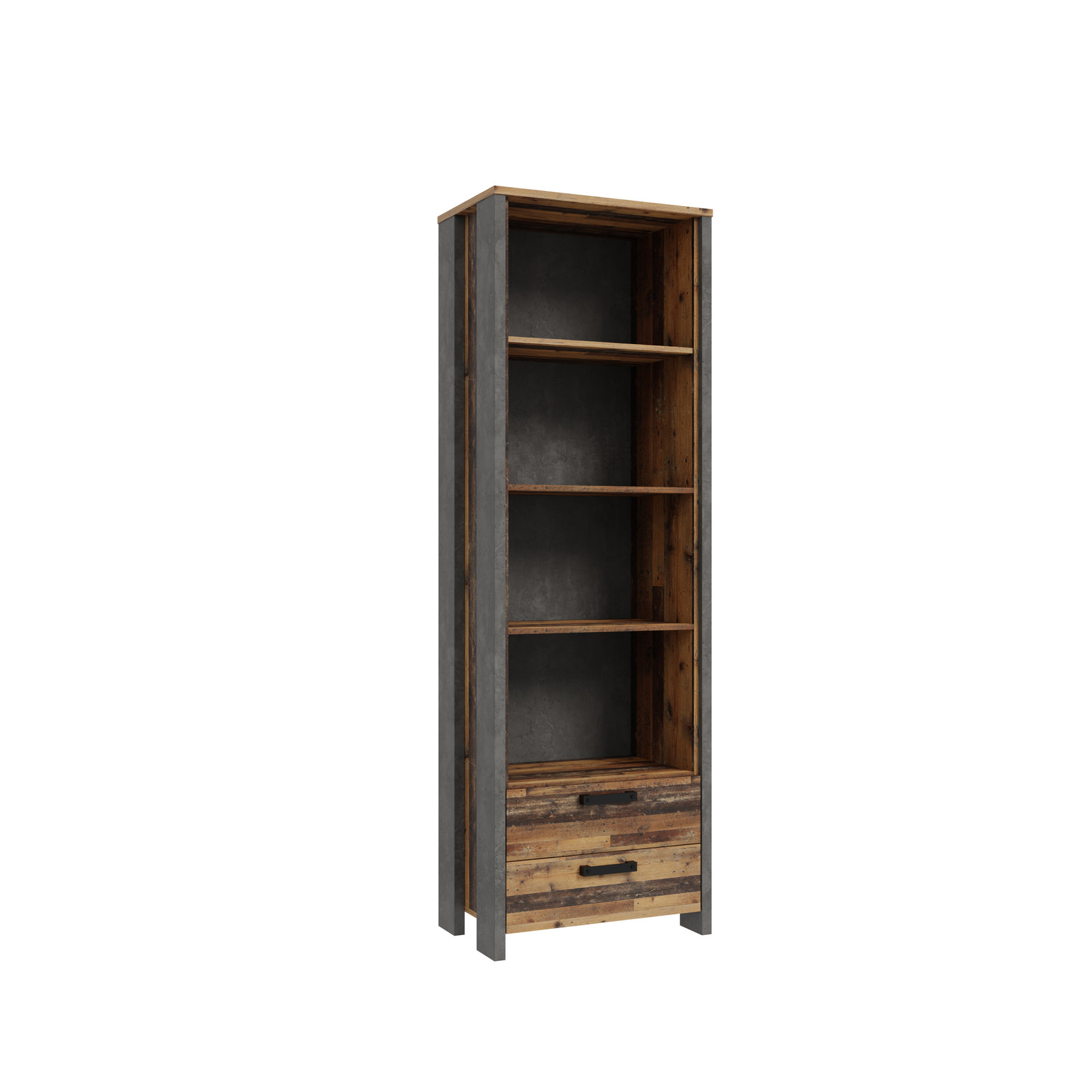 Regał z szufladami w stylu loft
