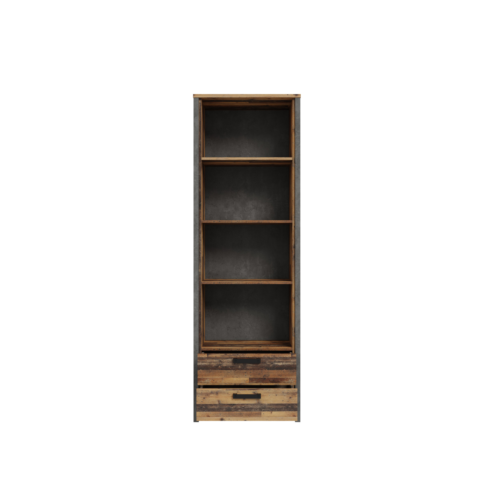 Regał z szufladami w stylu loft