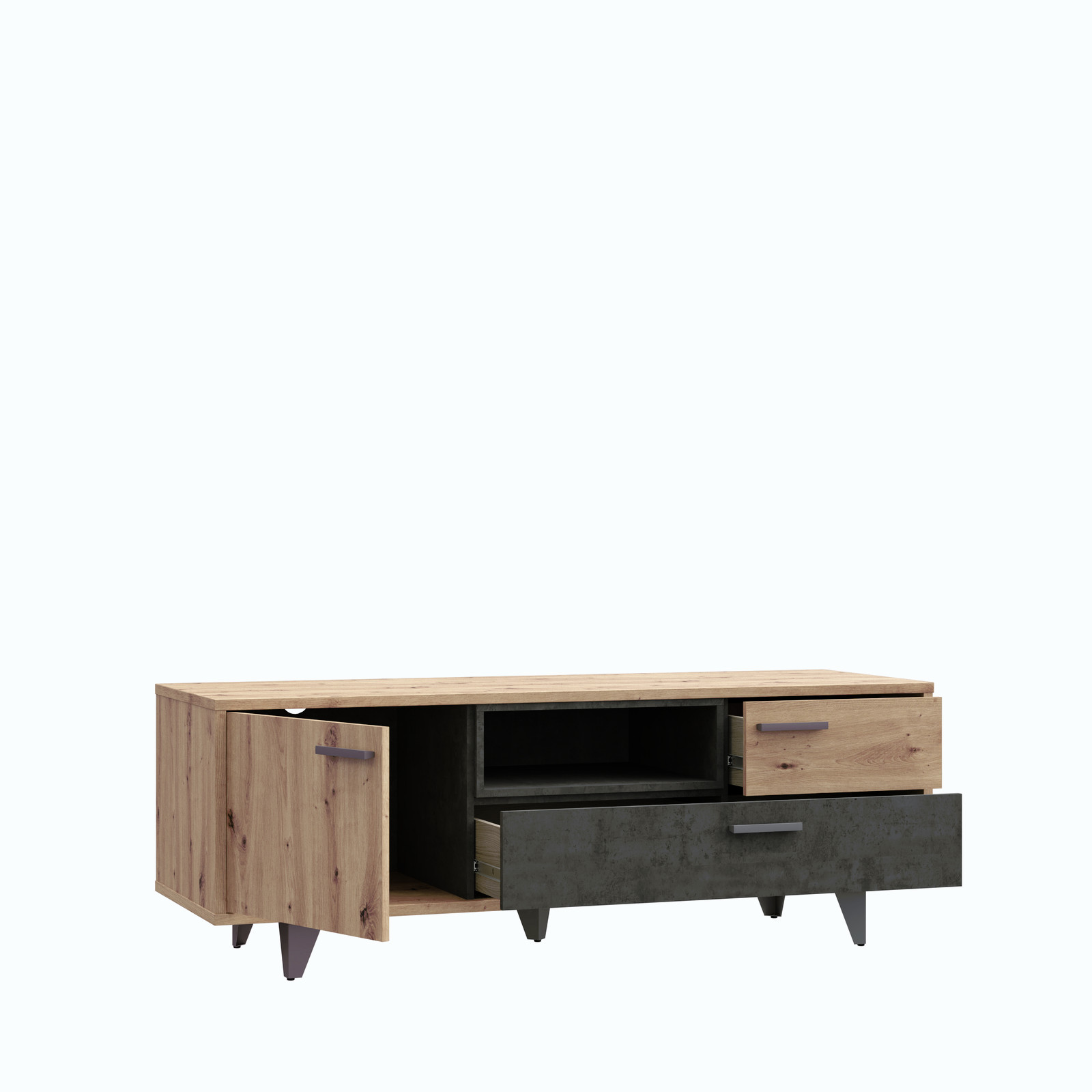 Komoda RTV w stylu industrialnym