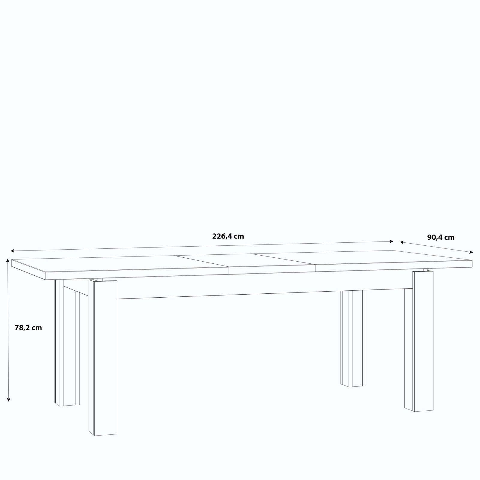 Duży stół w stylu loft