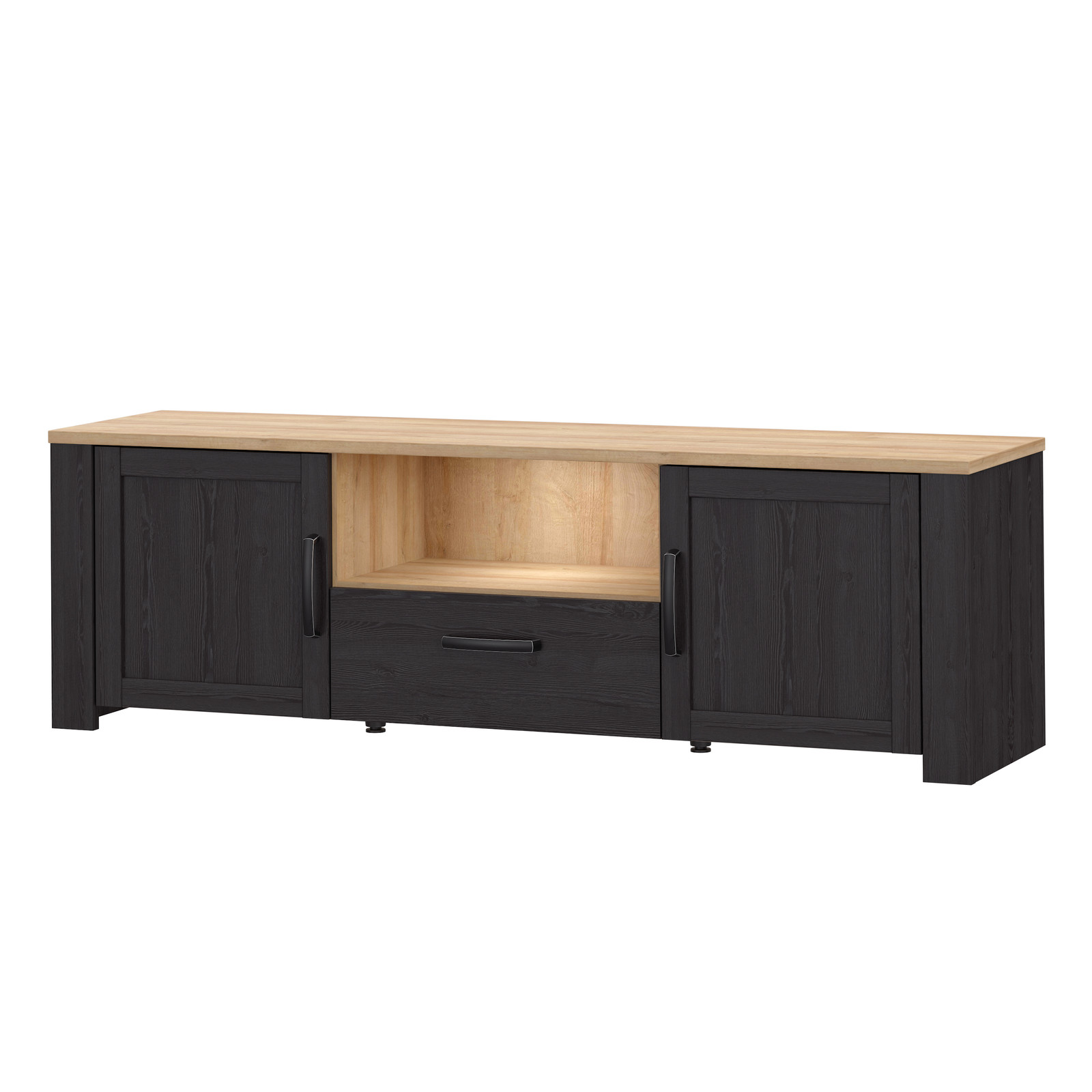 Komoda RTV w stylu rustykalnym