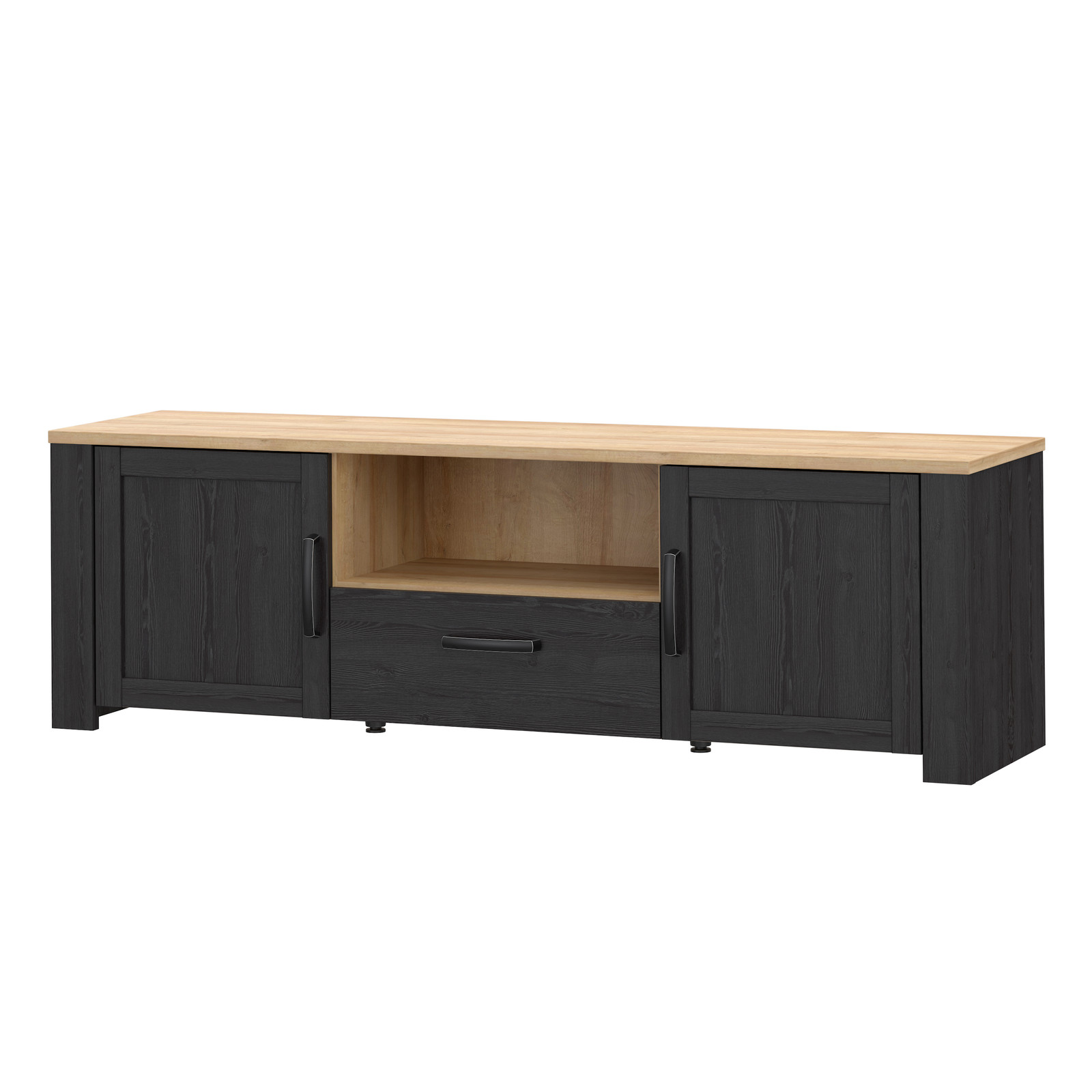Komoda RTV w stylu rustykalnym