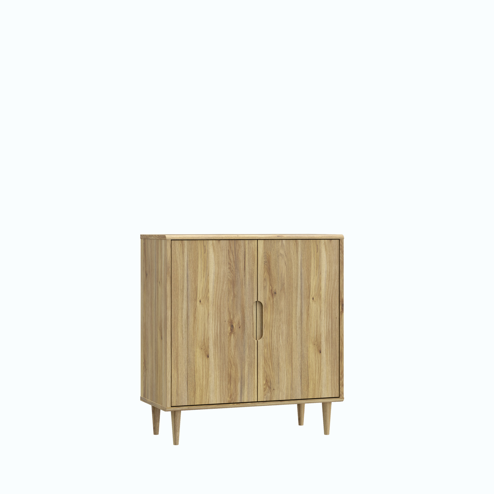 Mebel z podfrezowanymi uchwytami
