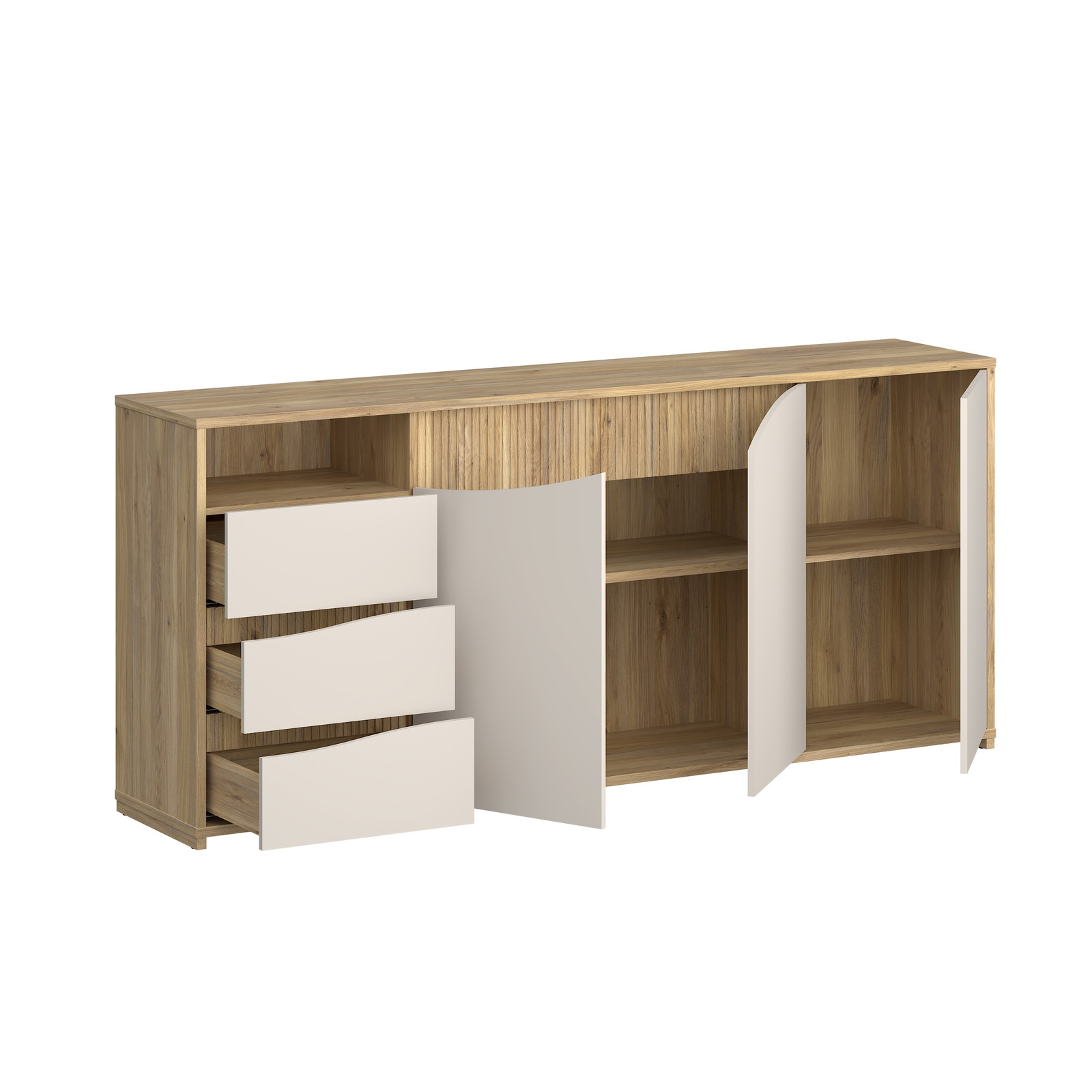 Szeroki mebel do przechowywania