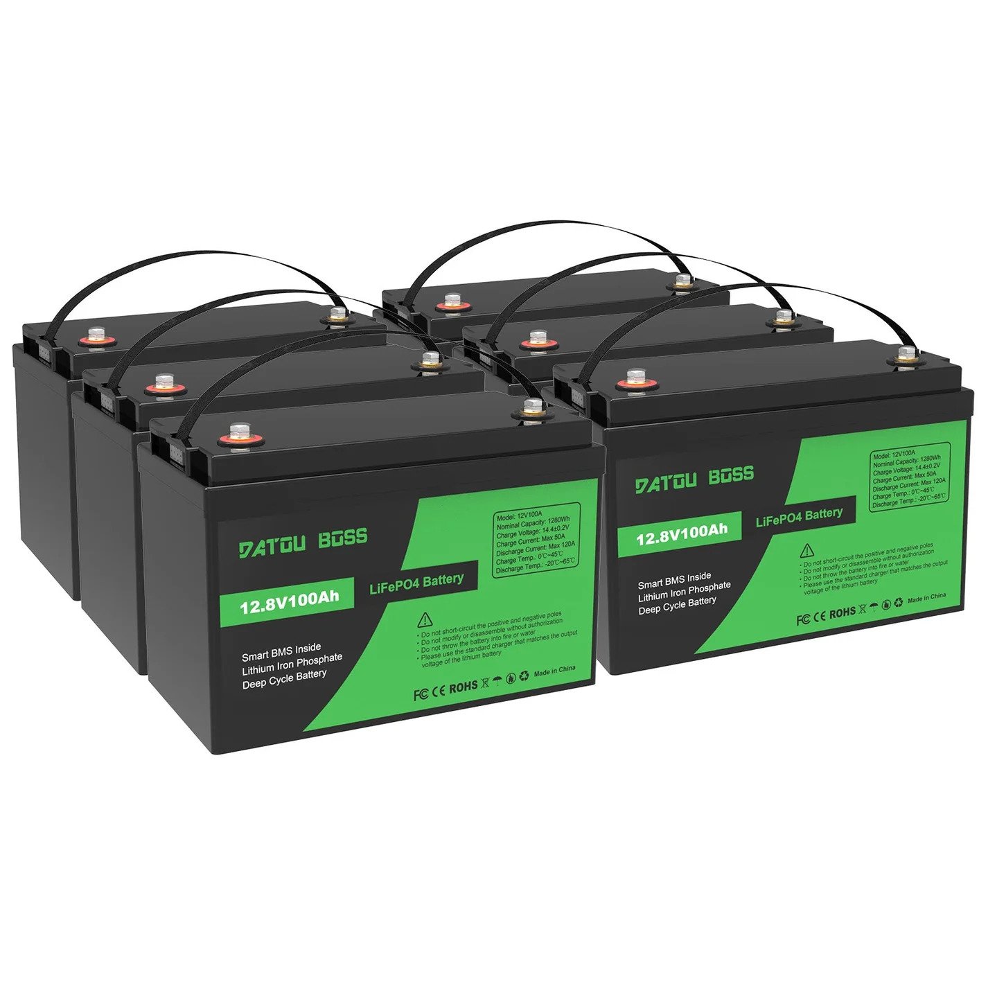 Akumulator litowo-żelazowo-fosforanowy DatouBoss LiFePO4 12,8V 100Ah do zasilania awaryjnego
